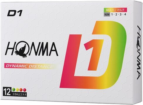 本間ゴルフ Honma 2024 D1 Ball 1 Dozen (12 Balls) Golf Certified Ball in Kuwait
