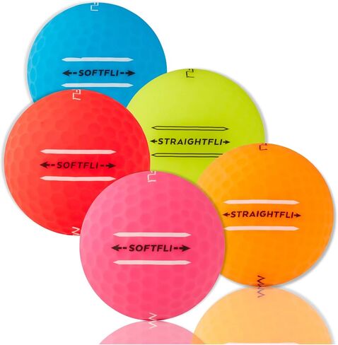 Golf Ball Monkey Cheap Matte Recycled for Maxfli Straightfli & Softfli Golf Balls Matte - Used Neon Golf Balls Colored in Saudi Arabia