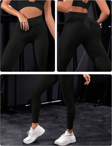 Women Yoga Pants Leggings High Waist Seamless Control Stretch Workout Butt Lifting Sports Fitness Gym Compression Tights in Saudi Arabia