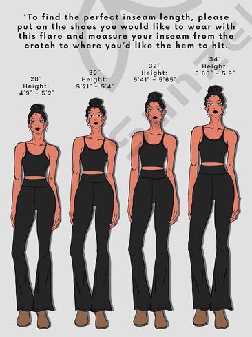 Womens Flare Leggings No Front Seam Flare Yoga Pants with Tummy Control Crossover High Waist in Saudi Arabia