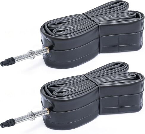 700x25C/26C/27C/28C/29C/30C/31C/32C FV60mm أنابيب الدراجة 700C استبدال الأنابيب الداخلية للدراجة (2 قطعة) أنابيب الدراجة الداخلية الموثوقة 700 × 25C-32C صمام بريستا لسيناريوهات ركوب الدراجات في المدينة/الطريق/الحصى in Saudi Arabia