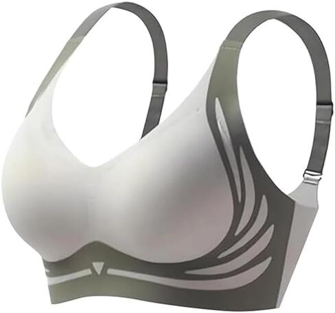 Women's Elegant Seamless Push-Up Sports Bra - Fixed Lined Cups for Hiking & Outdoor Activities in Saudi Arabia