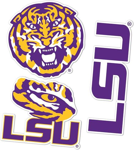 Desert Cactus LSU Sticker Tigers Geaux Louisiana State University Vinyl Decals Laptop Water Bottle Car Scrapbook T5 (Type 5-1) in Saudi Arabia
