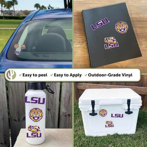 Desert Cactus LSU Sticker Tigers Geaux Louisiana State University Vinyl Decals Laptop Water Bottle Car Scrapbook T5 (Type 5-1) in Saudi Arabia