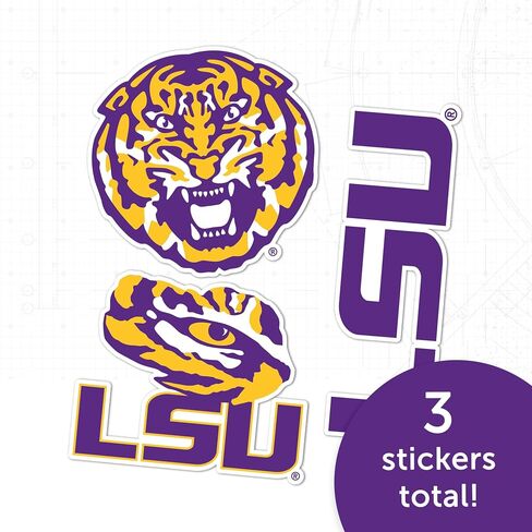Desert Cactus LSU Sticker Tigers Geaux Louisiana State University Vinyl Decals Laptop Water Bottle Car Scrapbook T5 (Type 5-1) in Saudi Arabia
