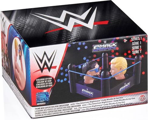 رائع! STUFF WWE: Thumb Wars: Superstars Multipack - 5 شخصيات، أبطال مصارعة الأصابع 1.5 بوصة، معركة تثبيت تنافسية صغيرة، لعبة مبتكرة، للأطفال من عمر 3 سنوات فما فوق in Kuwait