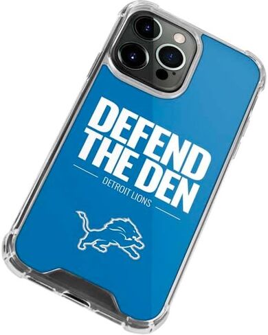 Skinit Clear Phone Case Compatible with iPhone 13 Pro Max - Officially Licensed NFL Detroit Lions Team Motto Design in Saudi Arabia