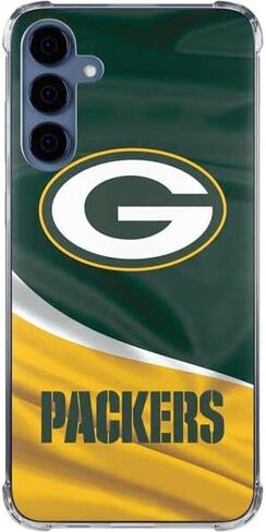 حافظة هاتف Skinit الشفافة متوافقة مع هاتف Galaxy S24 - تصميم Green Bay Packers المرخص رسميًا من NFL in Saudi Arabia