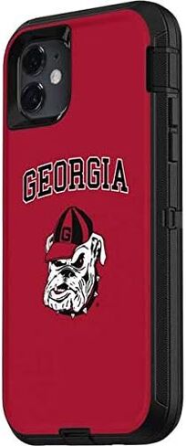 ملصق Skinit متوافق مع حافظة OtterBox Defender iPhone 11 - تصميم College Georgia Bulldogs المرخص رسميًا in Saudi Arabia