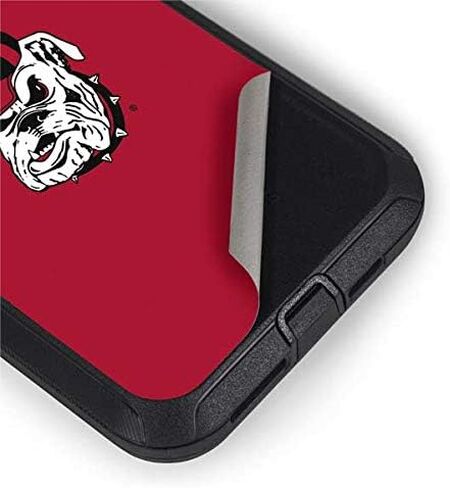 ملصق Skinit متوافق مع حافظة OtterBox Defender iPhone 11 - تصميم College Georgia Bulldogs المرخص رسميًا in Saudi Arabia
