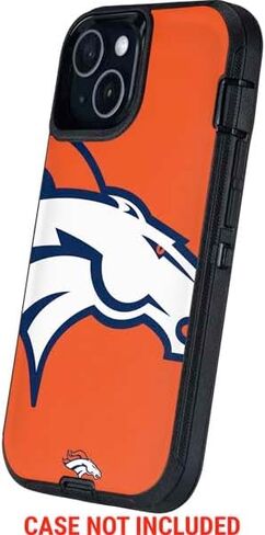 Skinit Decal Phone Skin Compatible with OtterBox Defender iPhone 14 - Officially Licensed NFL Denver Broncos Large Logo Design in Saudi Arabia