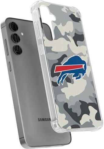 حافظة هاتف Skinit الشفافة متوافقة مع هاتف Galaxy S24 Plus - تصميم مموه مرخص رسميًا من NFL Buffalo Bills in Saudi Arabia