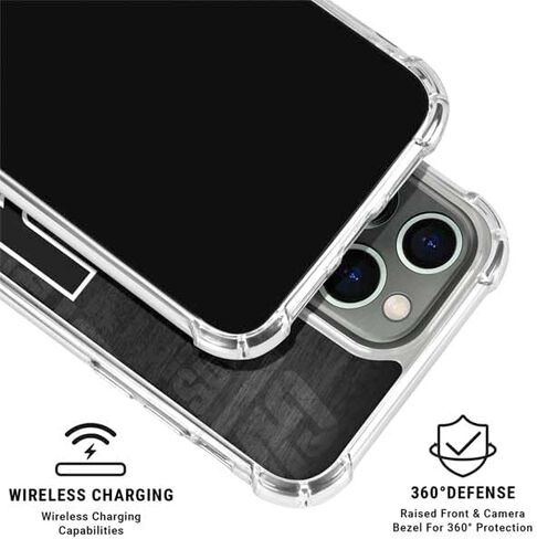 Skinit Clear Phone Case Compatible with iPhone 15 Pro - Officially Licensed NFL New York Giants Black & White Design in Saudi Arabia