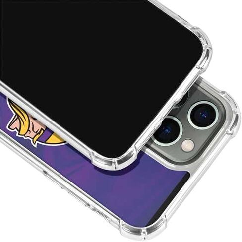 Skinit Clear Phone Case Compatible with iPhone 13 Pro Max - Officially Licensed NFL Minnesota Vikings Design in Saudi Arabia