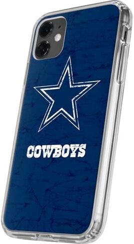 Skinit Clear Phone Case Compatible with iPhone 11 - Officially Licensed NFL Dallas Cowboys Distressed Design in Saudi Arabia