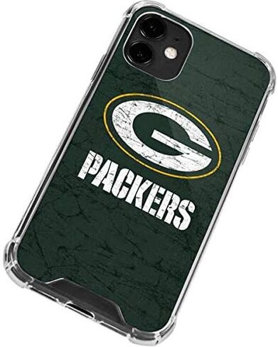 Skinit Clear Phone Case Compatible with iPhone 12 Mini - Officially Licensed NFL Green Bay Packers Distressed Design in Saudi Arabia