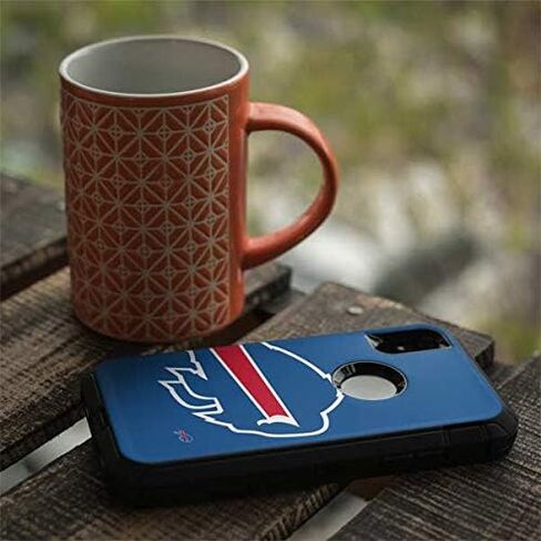 ملصق Skinit متوافق مع هاتف OtterBox Defender iPhone XR - تصميم شعار كبير مرخص رسميًا من NFL Buffalo Bills in Saudi Arabia