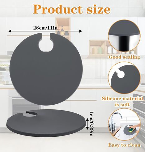 غطاء سيليكون Sous Precision Precision ، يناسب 10.5 "إلى 11" أواني متوافقة مع طهاة Vide Sous يمنع تبخر الماء والاحتفاظ بالنكهة للمخزون (رمادي) in Saudi Arabia
