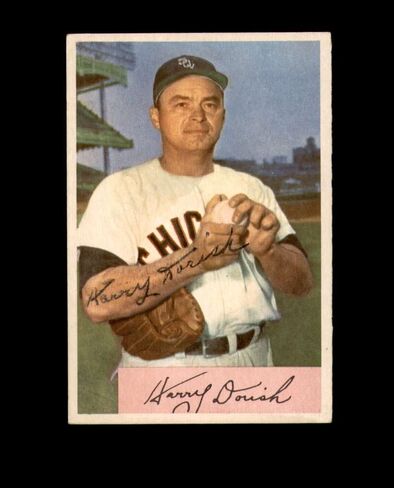 Harry Dorish Signed 1954 Bowman Chicago White Sox Autographed in Saudi Arabia
