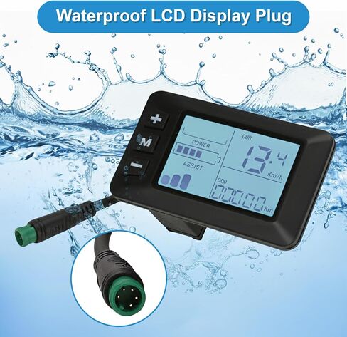 G51 E-Bike Display Controller 5 Pins LCD Color Screen Intelligent Electric Bike Control Panel for 24V 36V 48V System, Wireless Speedometer Odometer Monitor for Scooter Accelerator Waterproof Connector in Saudi Arabia