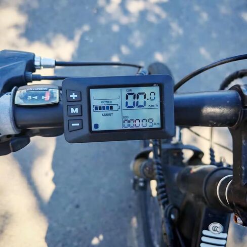 G51 E-Bike Display Controller 5 Pins LCD Color Screen Intelligent Electric Bike Control Panel for 24V 36V 48V System, Wireless Speedometer Odometer Monitor for Scooter Accelerator Waterproof Connector in Saudi Arabia