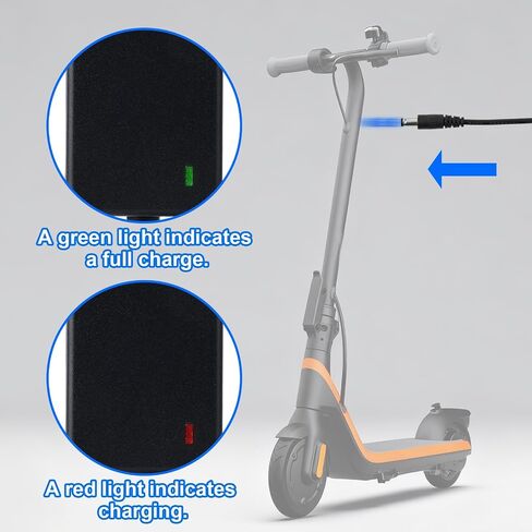 25.2V Scooter Charger for Ninebot, Compatible with Segway Ninebot C2/C2 Pro/E2/E2 Plus/ZING C8/C10/C20 eKickScooter Replacement for Gyroor H30 Scooter Charger Adapter in Saudi Arabia