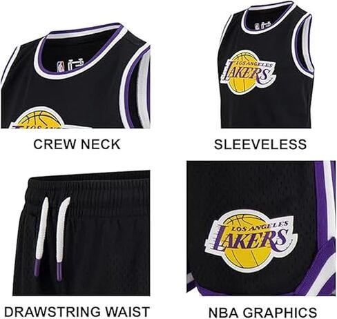Ultra Game NBA boys Nba Official Super Soft Tank Top & Shorts 2-piece Set in Saudi Arabia