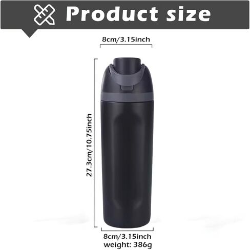 Insulated Stainless Steel Water Bottle with Straw, 24 oz, Reusable Sports and Travel Bottle for School, Kids, and Outdoors - Leakproof and BPA-Free (PINK) in Saudi Arabia