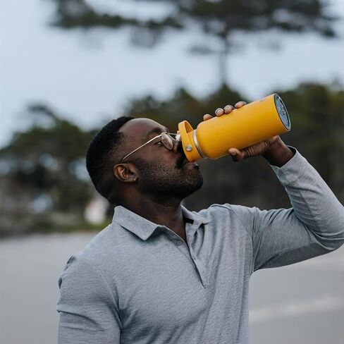RTIC 32oz Outback Bottle, Ceramic Lined, Insulated, Stainless Steel, Metal, Double Wall Vacuum-Insulation, Leak-Proof Lid, BPA-Free Water Flask Hiking, Running, Sports, Outdoor, Starry Night in Saudi Arabia