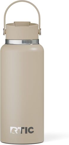 RTIC 32oz Outback Bottle, Ceramic Lined, Insulated, Stainless Steel, Metal, Double Wall Vacuum-Insulation, Leak-Proof Lid, BPA-Free Water Flask Hiking, Running, Sports, Outdoor, Starry Night in Saudi Arabia
