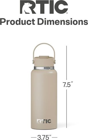 RTIC 32oz Outback Bottle, Ceramic Lined, Insulated, Stainless Steel, Metal, Double Wall Vacuum-Insulation, Leak-Proof Lid, BPA-Free Water Flask Hiking, Running, Sports, Outdoor, Starry Night in Saudi Arabia