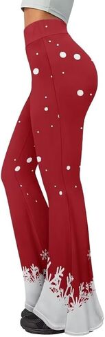 سراويل اليوغا النسائية واسعة الساق مضيئة جرس أسفل Sweatpants عالية الخصر in Kuwait