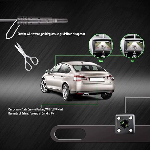 Busysby Backup HD Camera الخلفية الرؤية الواجهة اللوحة الليلية مقاومة للماء مع راديو سيارة Sony XAV-AX150 XAV-9500ES XAV-AX3200 XAV-AX5000 XAV-AX5600 XAV-AX7000 XAV-AX8000 in Kuwait