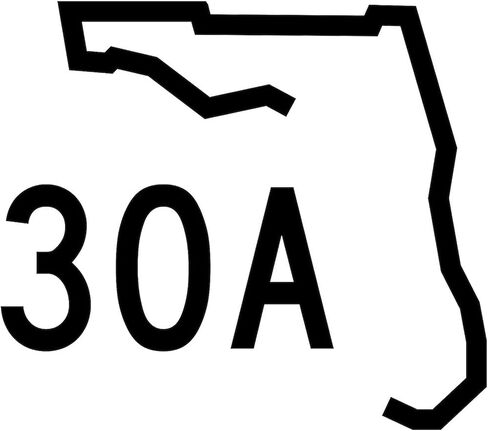 CafePress 30A Florida Coast Oval Car Bumper Sticker in Kuwait