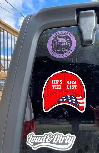 ملصقات من الفينيل من He's On The List Stand مع منطقة كولومبيا بدون ملوك في أمريكا خذ أمريكا إلى الخلف Island Boys Jeffrey Epstein من الفينيل لمصد الكمبيوتر المحمول Waterbottle (1، 2.9 × 3 بوصة) in Saudi Arabia