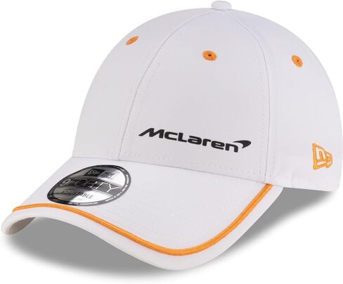 New Era Mens Contrast Piping 9Forty Baseball Hat, Adjustable Cap ~ McLaren F1 White, White, One Size in Saudi Arabia