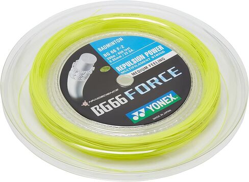 YONEX BG66 Force Badminton String Reel (200m), Yellow in Saudi Arabia