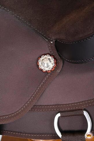 HILASON Flex Tree Western Horse Trail PleasureIn American Leather Saddle Brown | للخيول in Kuwait