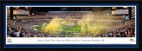 Super Bowl 50 - Denver Broncos Champions - NFL Panoramic Poster and Wall Décor by Blakeway Panoramas in Saudi Arabia