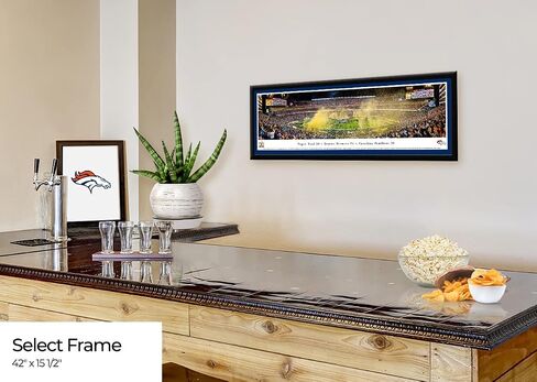 Super Bowl 50 - Denver Broncos Champions - NFL Panoramic Poster and Wall Décor by Blakeway Panoramas in Saudi Arabia