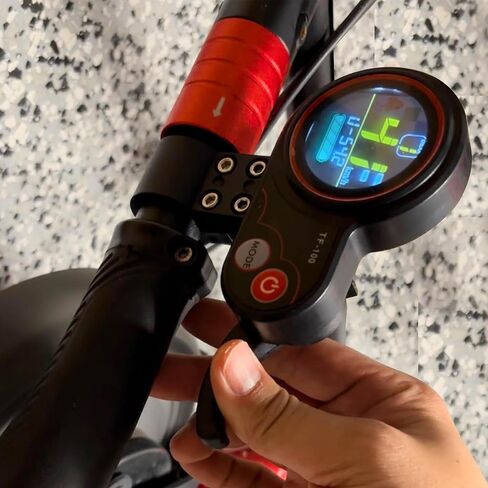 سكوتر كهربائي الإبهام QS-S4 خنق مع شاشة LCD 48V TF-100 لوحة ووضع الطاقة والعتاد السرعة متوافق مع KUGOO M4 Zero 8 9 10 8X 10X وحدة تحكم تويست خنق 6 دبوس، عدة أجزاء العرض in Saudi Arabia