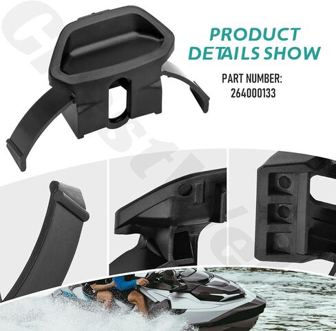 264000133 مزلاج صندوق قفازات Jet Ski - عبوتان، متوافق مع Se-adoo 18-23 Glove Box GTX GTR RXT RXP GTI، سلسلة Fish Wake PRO 230 in Kuwait