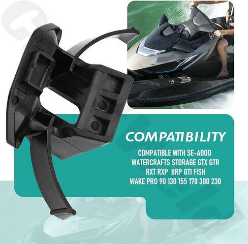 264000133 مزلاج صندوق قفازات Jet Ski - عبوتان، متوافق مع Se-adoo 18-23 Glove Box GTX GTR RXT RXP GTI، سلسلة Fish Wake PRO 230 in Kuwait