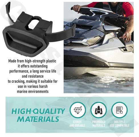 264000133 مزلاج صندوق قفازات Jet Ski - عبوتان، متوافق مع Se-adoo 18-23 Glove Box GTX GTR RXT RXP GTI، سلسلة Fish Wake PRO 230 in Kuwait