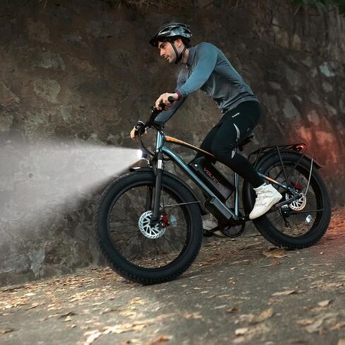 1000W Electric Bike for Adults, 7 Speed Ebike with 26" Fat Tire, Max 30MPH & 50 Miles, 48V 18.2Ah Battery, Hydraulic Disc Brake, All-Terrain Moped Style Ebike for Snow, Mountains, Sand, Road in Saudi Arabia