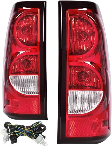 CHEDA Clear Lens Tail Lights Replacement Compatible with 2003 2004 2005 2006 Chevy Silverado All Models Pickup w/Wire Harness Rear Lamp Assembly Pilotos Traseros Conjunto in Saudi Arabia