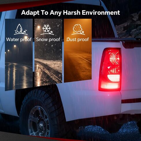 CHEDA Clear Lens Tail Lights Replacement Compatible with 2003 2004 2005 2006 Chevy Silverado All Models Pickup w/Wire Harness Rear Lamp Assembly Pilotos Traseros Conjunto in Saudi Arabia