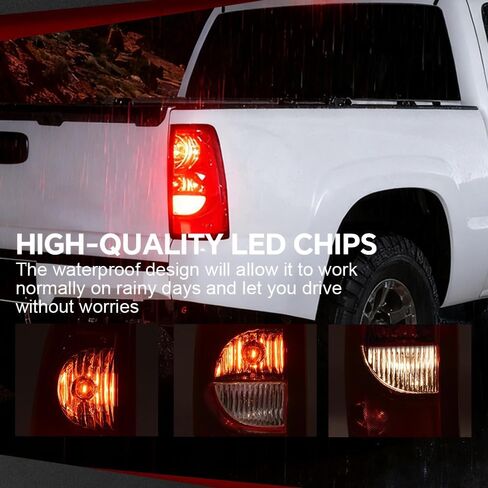 CHEDA Clear Lens Tail Lights Replacement Compatible with 2003 2004 2005 2006 Chevy Silverado All Models Pickup w/Wire Harness Rear Lamp Assembly Pilotos Traseros Conjunto in Saudi Arabia