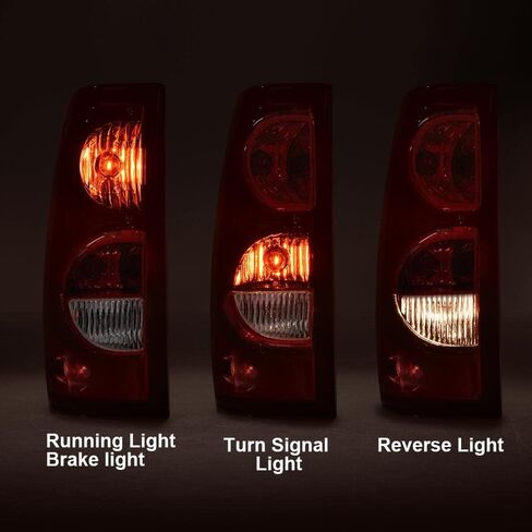 CHEDA Clear Lens Tail Lights Replacement Compatible with 2003 2004 2005 2006 Chevy Silverado All Models Pickup w/Wire Harness Rear Lamp Assembly Pilotos Traseros Conjunto in Saudi Arabia