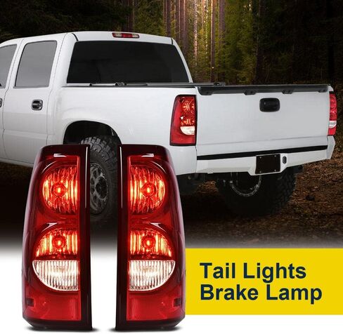 CHEDA Clear Lens Tail Lights Replacement Compatible with 2003 2004 2005 2006 Chevy Silverado All Models Pickup w/Wire Harness Rear Lamp Assembly Pilotos Traseros Conjunto in Saudi Arabia